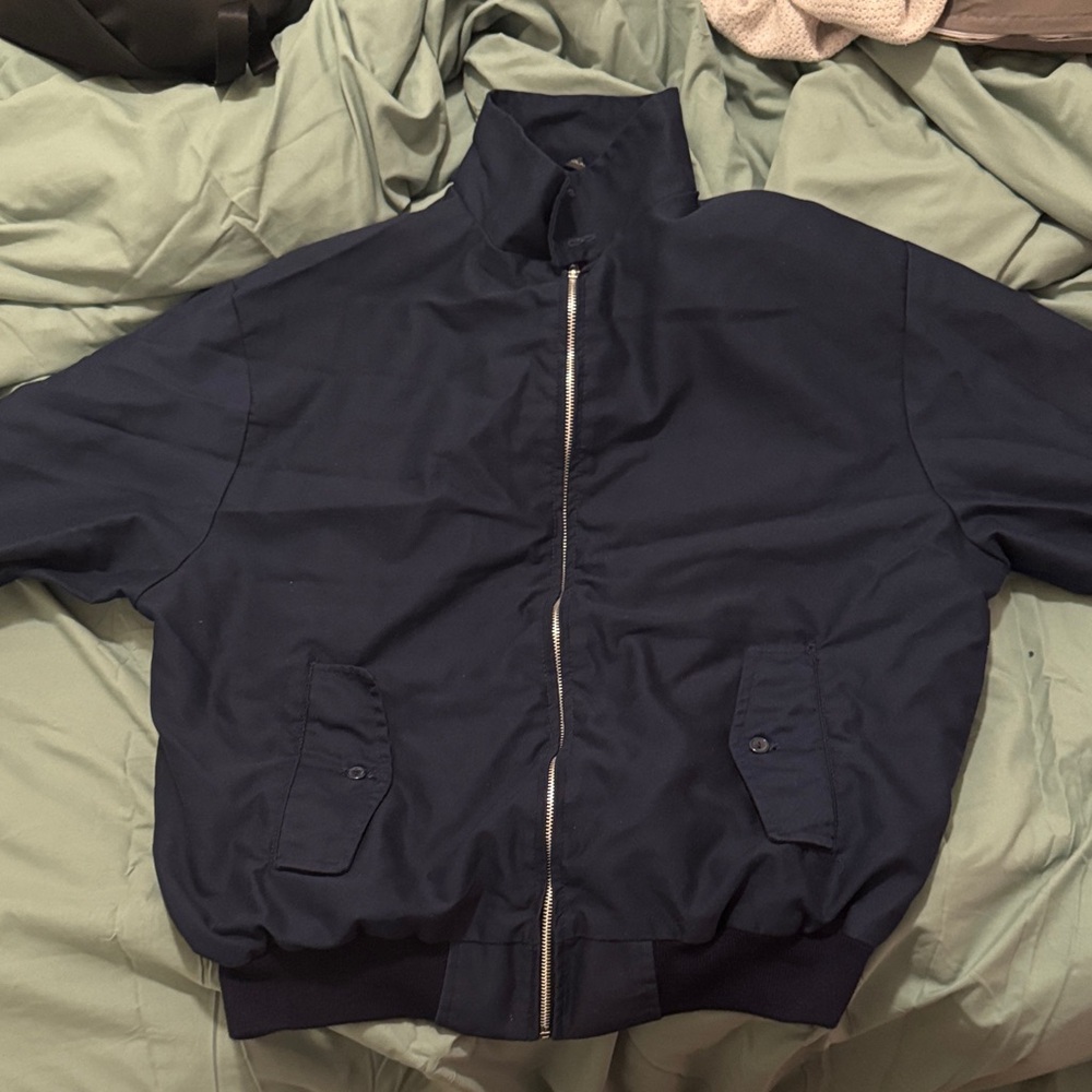 Men's Navy Jacket Baracuta Harrington Style